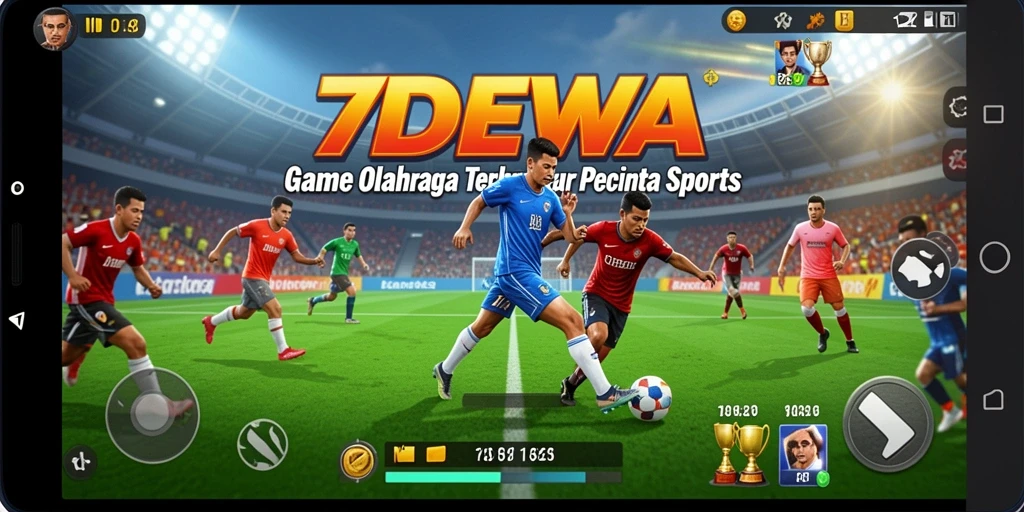 Tampilan gameplay menarik di 7DEWA dengan aksi olahraga yang seru.
