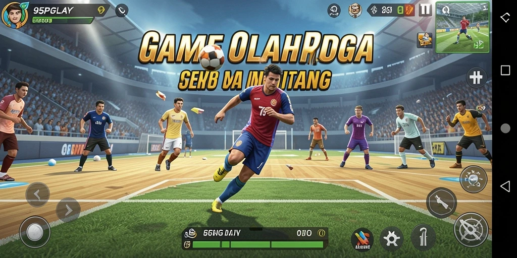 Screenshot gameplay menampilkan aksi seru dalam olahraga.