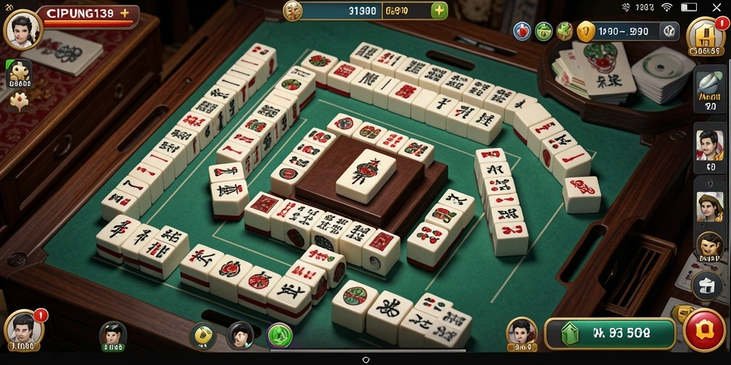 Tampilan gameplay Mahjong yang seru dan menantang di CIPUNG138.