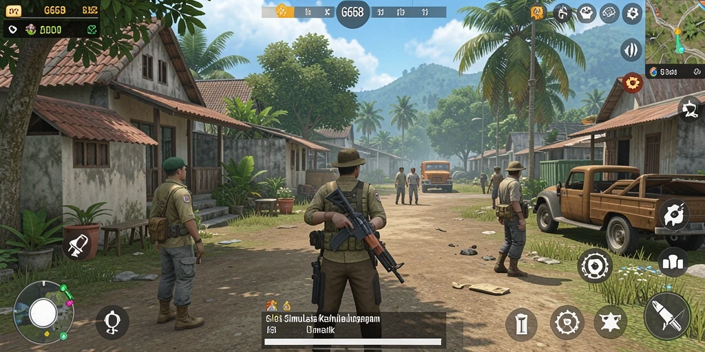 Tampilan gameplay menarik dari G668 sebagai simulasi kehidupan.