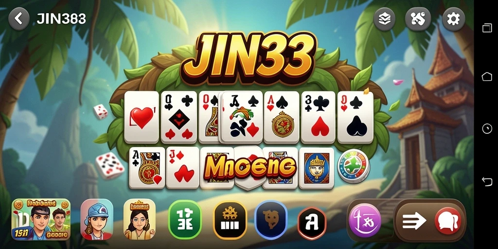 Tangkapan layar utama JIN33 menampilkan gameplay Domino yang seru dan menarik.