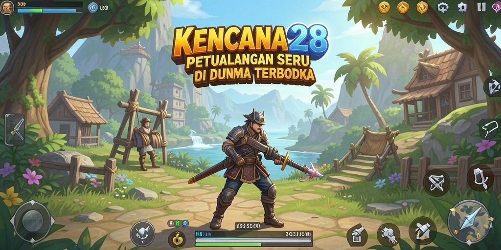 Gameplay seru KENCANA28 di dunia terbuka yang kaya.