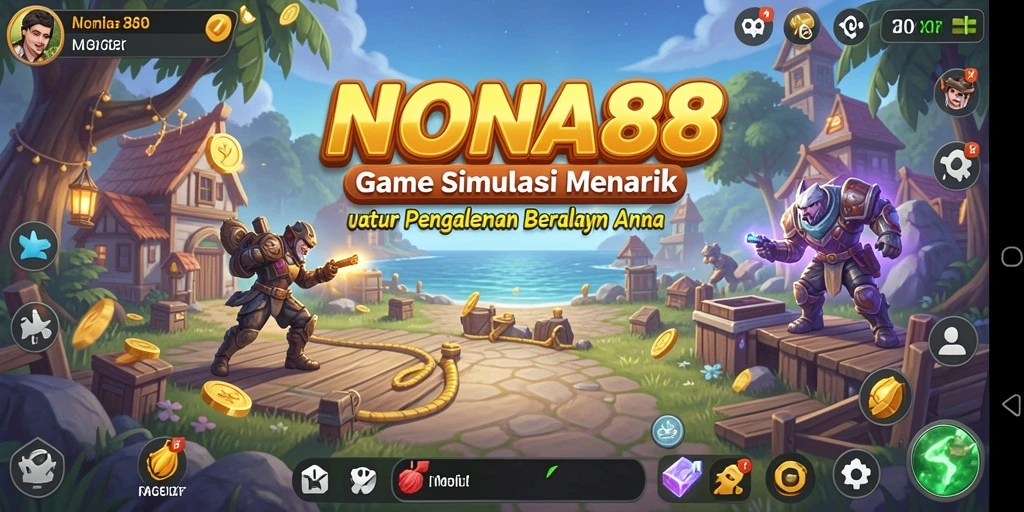 Tampilan gameplay NONA88 yang menakjubkan dengan berbagai aktivitas simulasi.