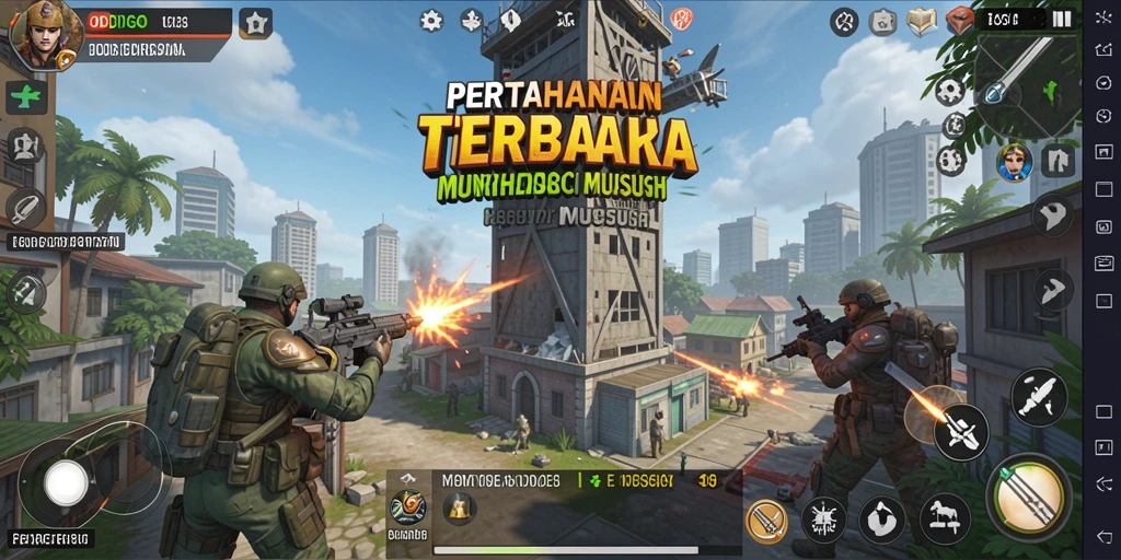 Tampilan gameplay ODDIGO dengan aksi menara pertahanan yang seru.